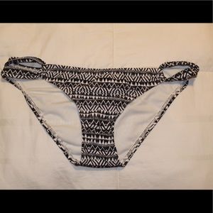 Black and white bikini bottoms